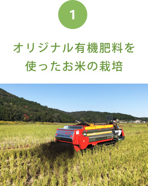 オリジナル有機肥料を使ったお米の栽培